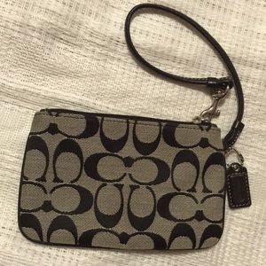 Coach wristlet mini pouch.